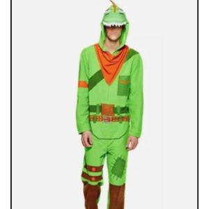 Men's  Fortnite Rex Union Pajamas Suit Costume Green